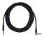 CBI Braided Instrument Cable with Right Angle Plug (Black)