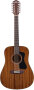 Guild D-125-12 Dreadnought Acoustic Guitar, 12-String with Case