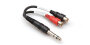 Hosa Y Cable (Stereo 1/4" TRS Male to RCA Female x 2)