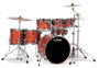 Orange Sparkle Fade