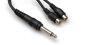 Hosa Y Cable (Mono 1/4-inch TS Male to RCA Female x 2)