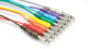 Hosa CPP-Series Patchbay Cables - 1.5 feet (1/4 inch Phone to 1/4 inch Phone x 8) (Model CPP845)