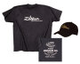Zildjian Classic Black T-Shirt and Hat Package
