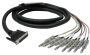 Hosa DTP800 Snake Cable (1/4" TRS x 8 to 25-Pin D-Sub)