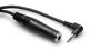 Hosa MHE-100.5 Female TRS 1/4" to Right-Angle TRS 1/8" Headphone Adapter Cable