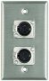 Pro Co Wall Plate with Dual Female XLR (Model WP1013)