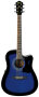 Transparent Blue Sunburst