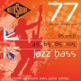 Rotosound Jazz Bass 77 Monel Flatwound Electric Bass Strings