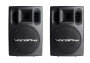 VocoPro PV-802 Powered Vocal Speakers (400 Watts)
