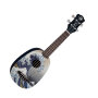 Luna UKEGWS Great Wave Soprano Ukulele with Gig Bag