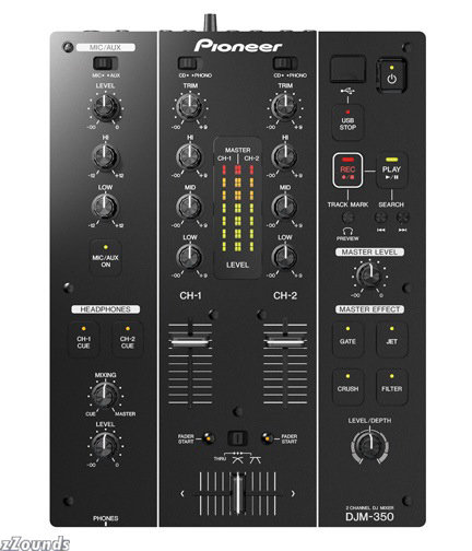 Pioneer DJM-350 Pro 2-Channel DJ Mixer with FX