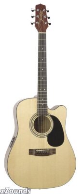 Jasmine by Takamine ES45C Dreadnought Cutaway Acoustic-Electric Guitar