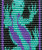 Purple Green Lizard Detail