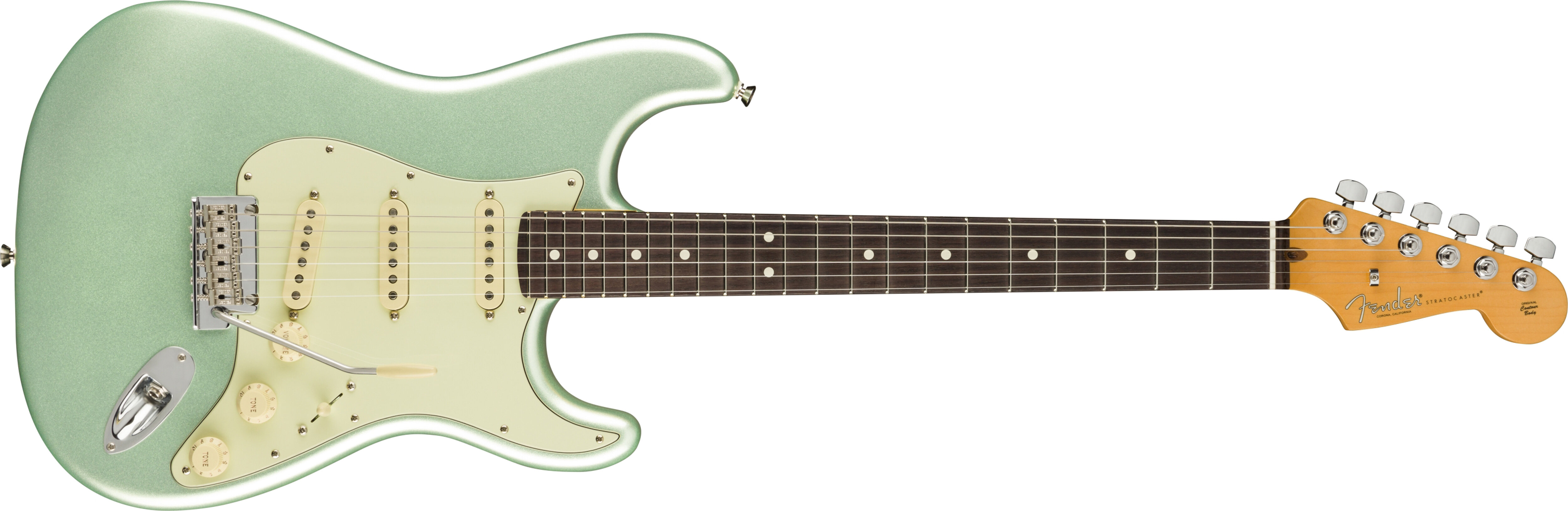 Fender Amer Pro II Strat RW Mystic Surf Green W/C -  0113900718