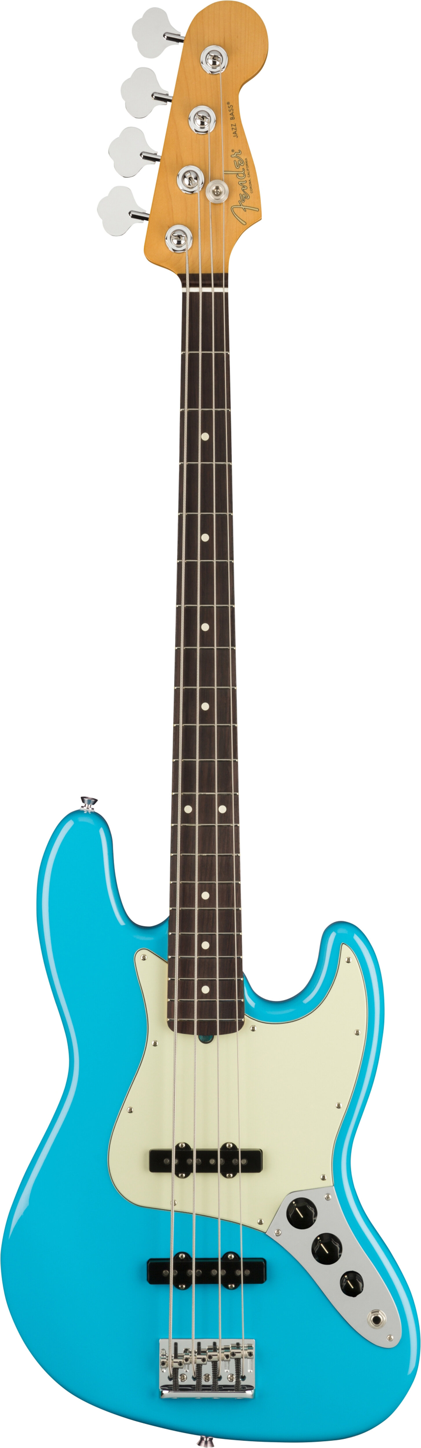 Fender American Pro II Jazz Bass RW Miami Blue WC -  0193970719