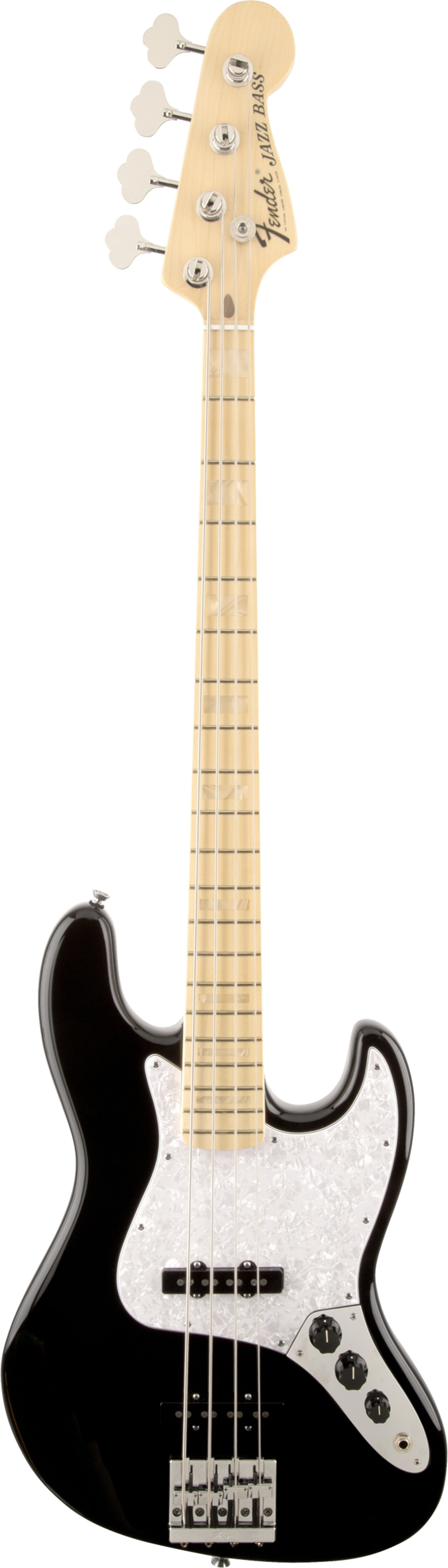 Fender USA Geddy Lee Jazz Bass MN Black W/C -  0197702806