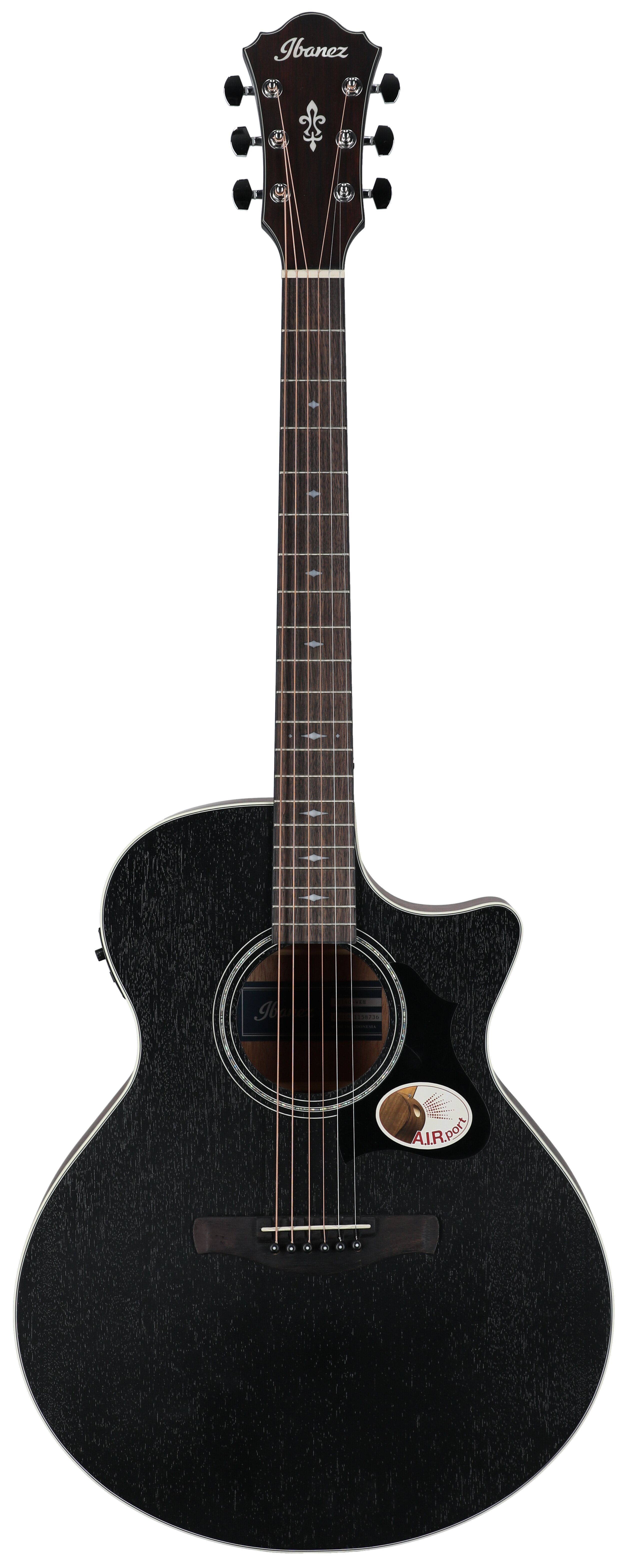 Ibanez AE140 AEG Weathered Black Open Pore -  AE140WKH