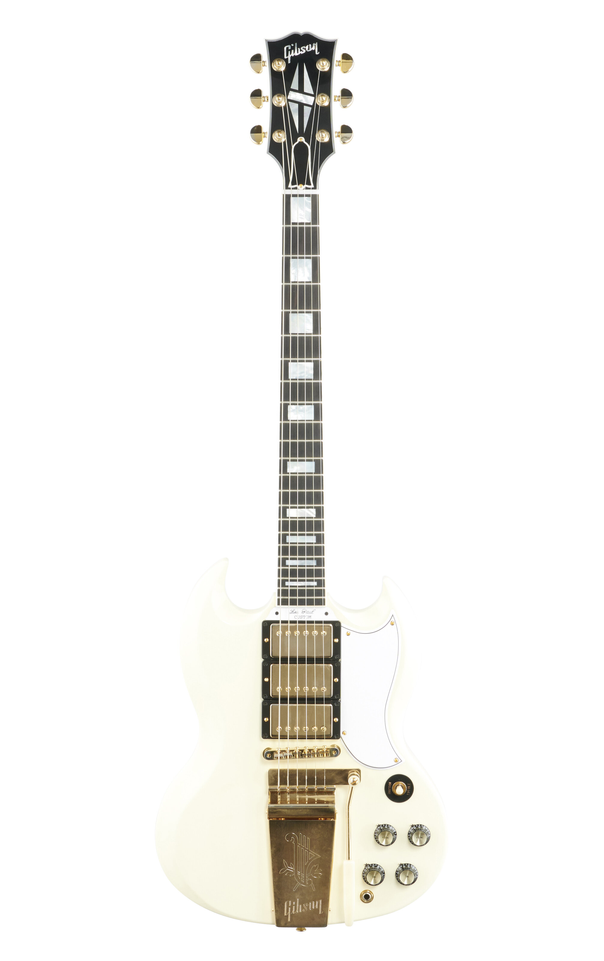 Gibson CS 1963 LP SG Custom 3PU Maestro Class Wht -  SGC63VOCWGM1