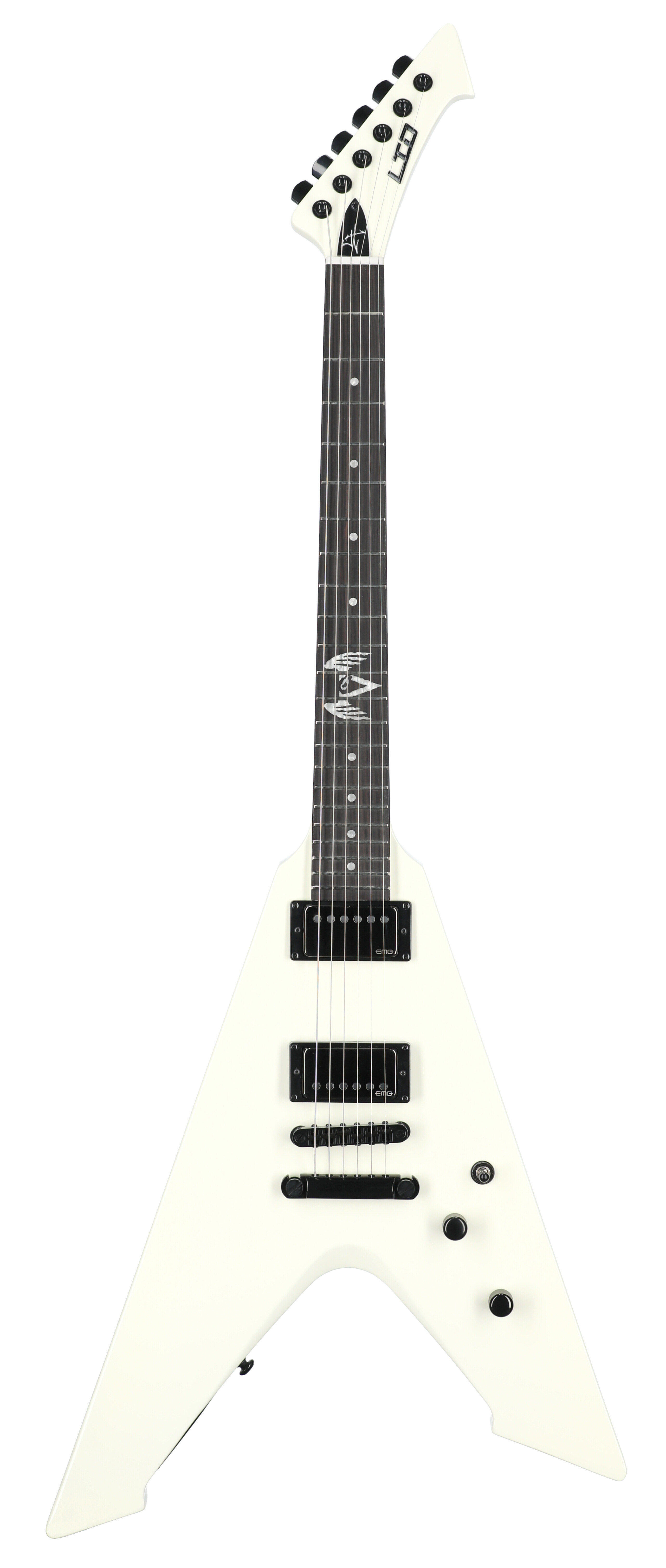 ESP LTD James Hetfield Vulture EG WC Oly White