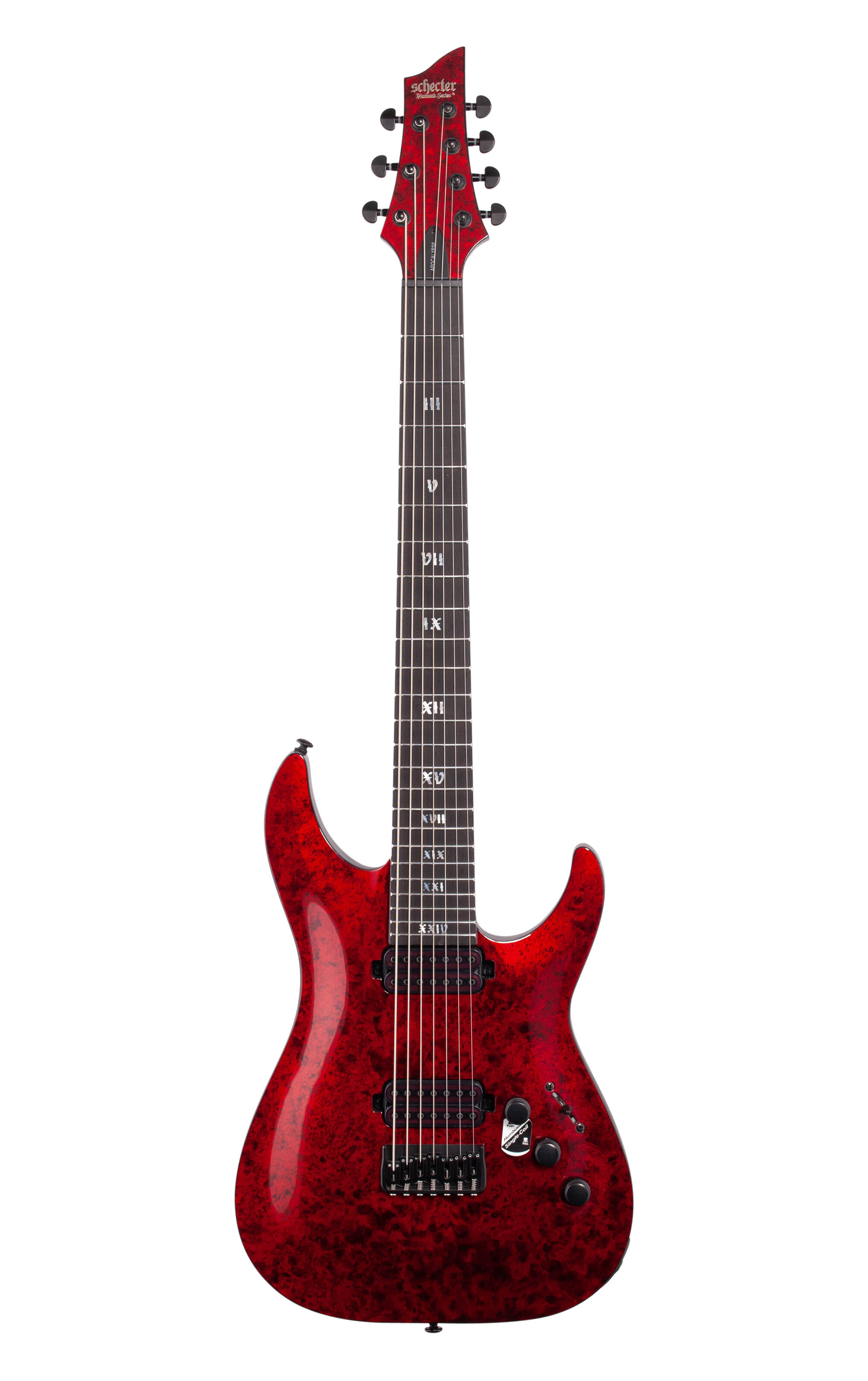 Schecter C7 Apocalypse Electric Guitar Red Reign -  3056
