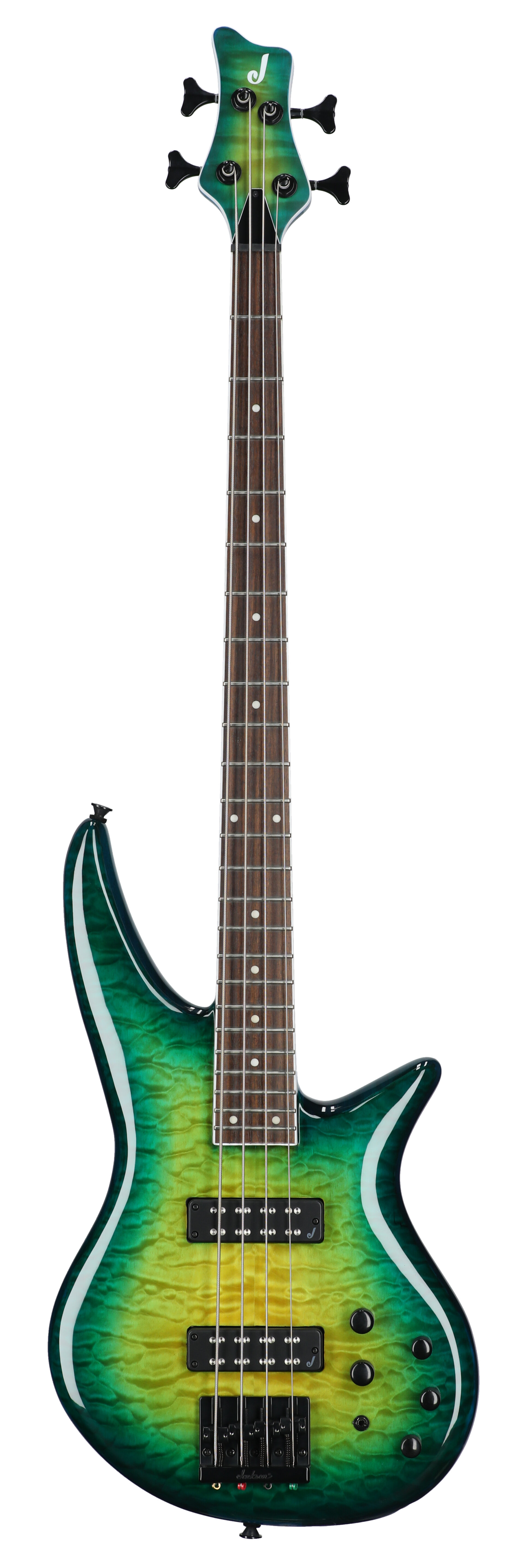 Jackson X Spectra Bass SBXQ IV Amber Blue Burst -  2919904586