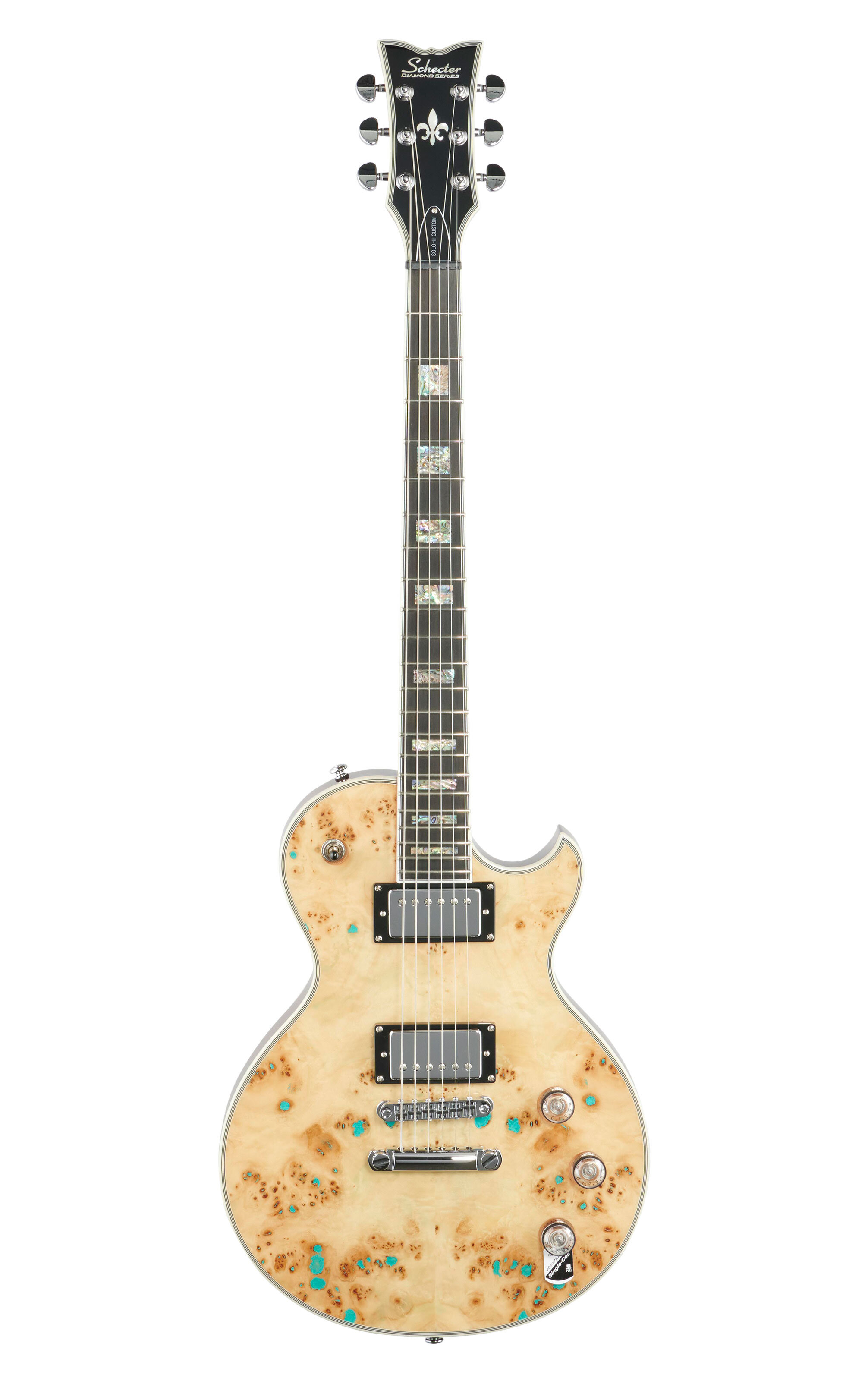 Schecter Solo II Cust EG Nat Burl Turquoise -  660