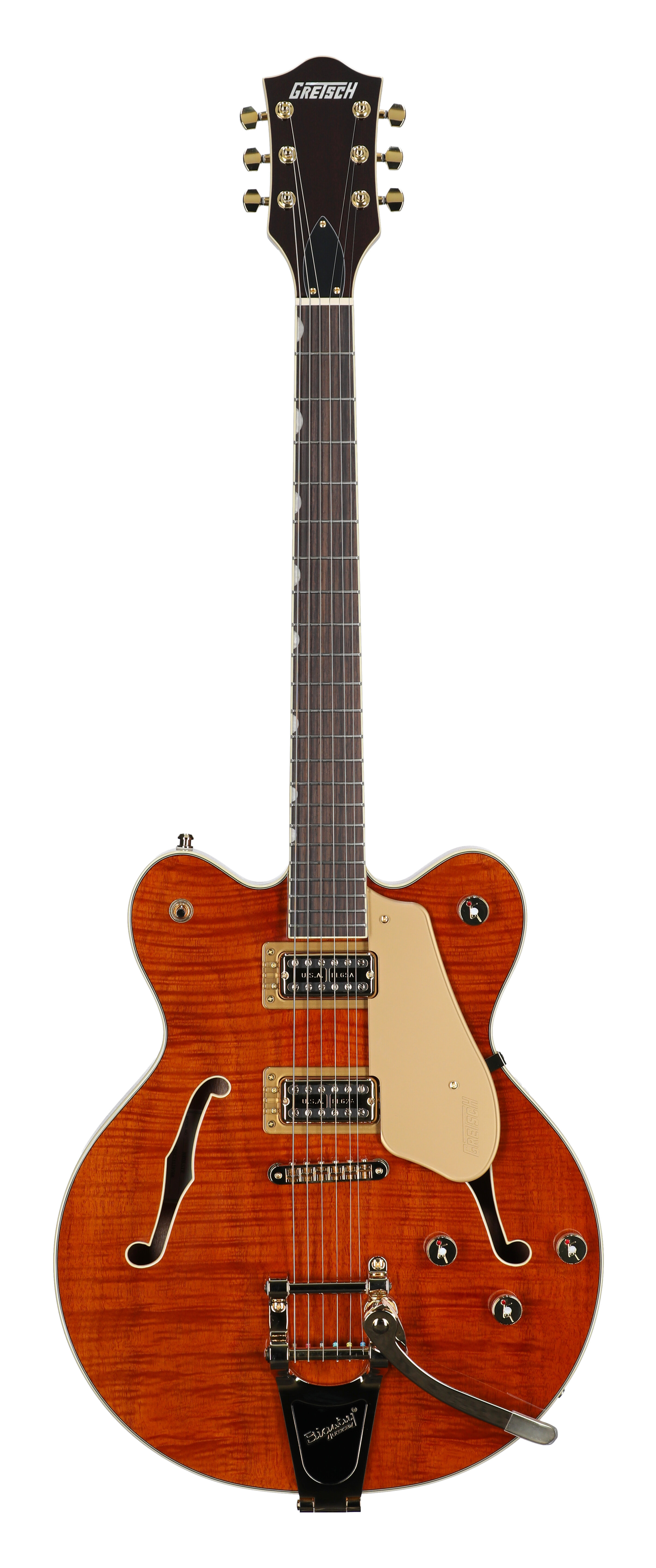 Gretsch LE Electro Broadkaster Flame Okoume Orange