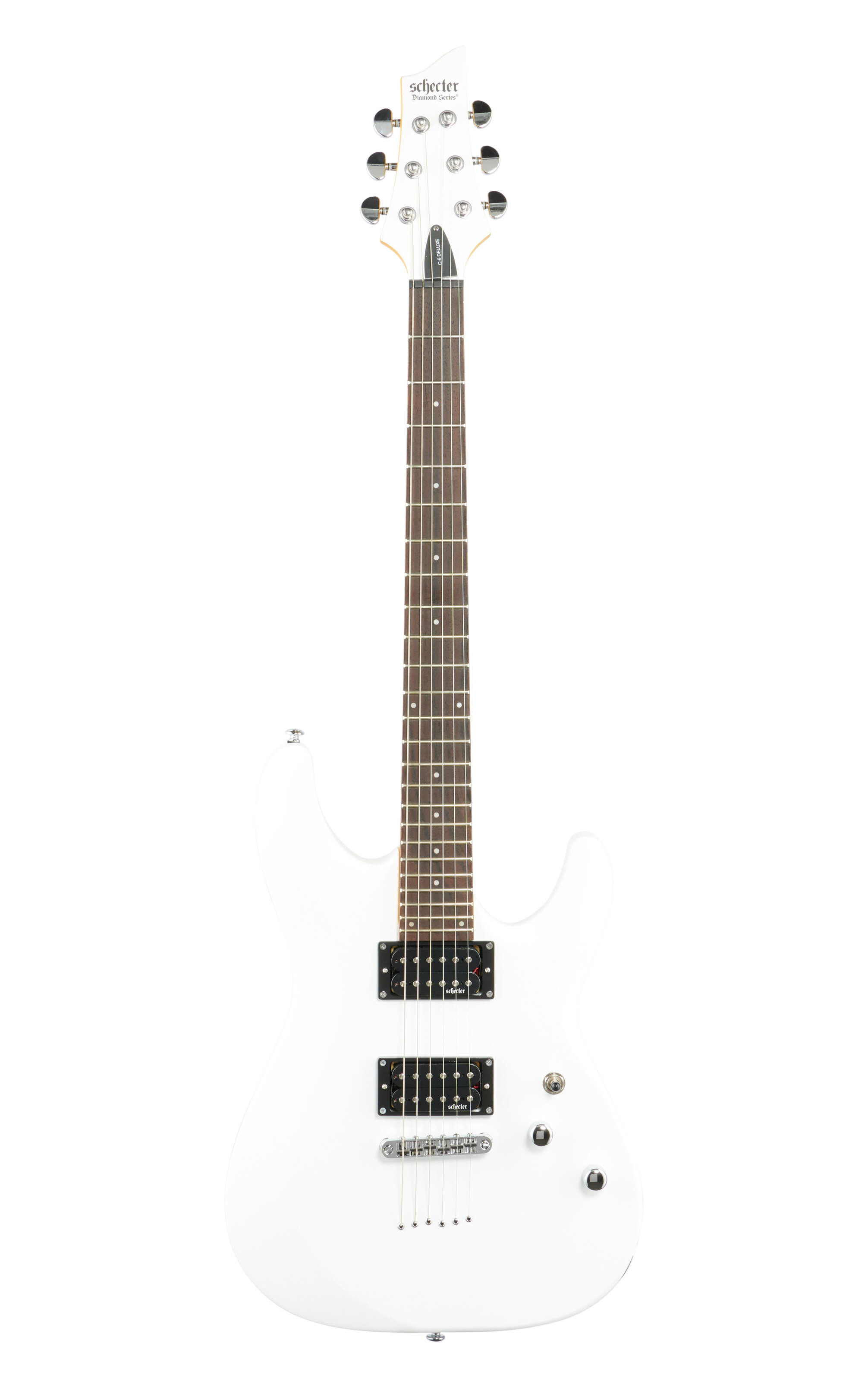 Schecter C6 Deluxe Electric Guitar Satin White -  432