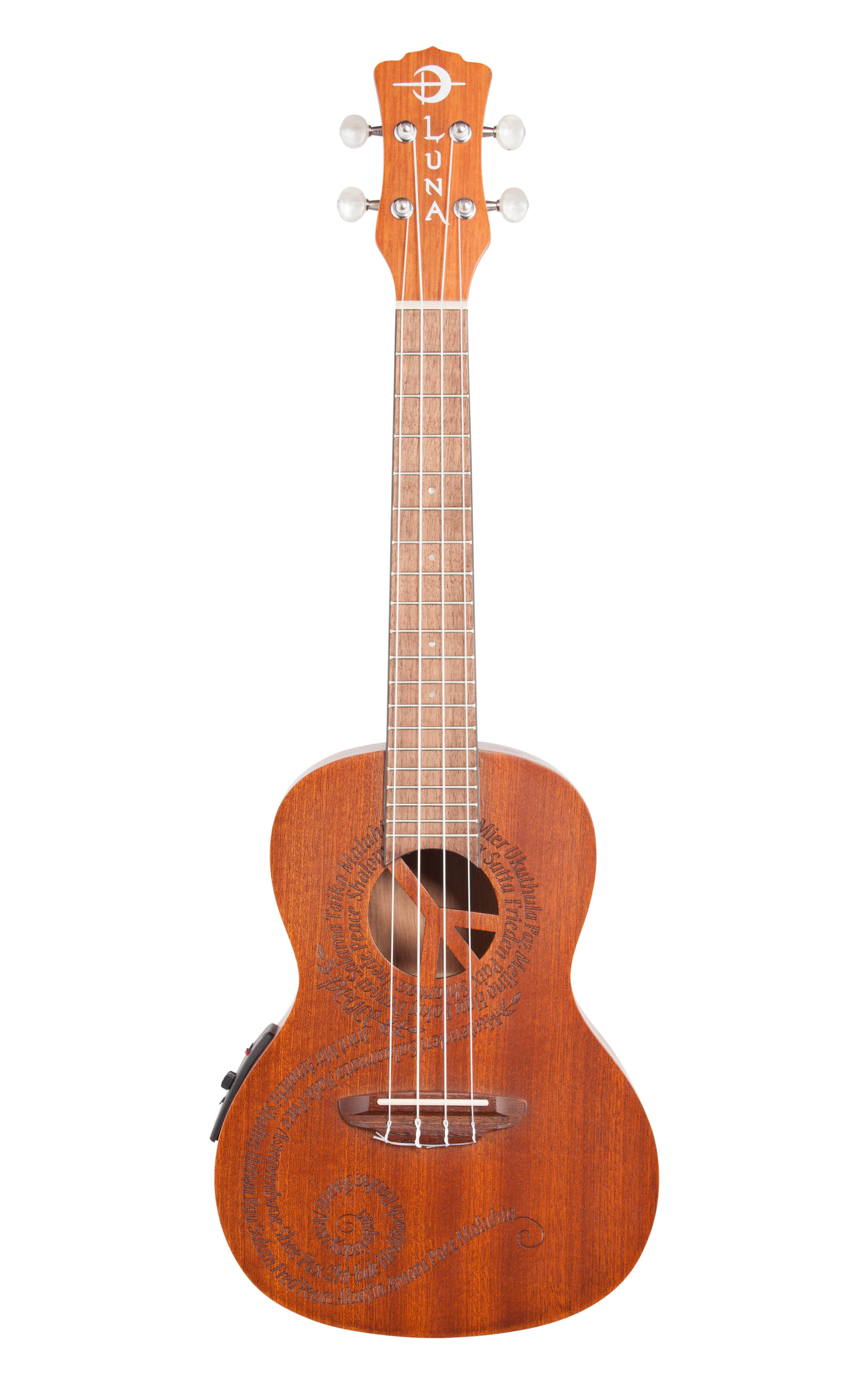 Luna Peace Acoustic Electric Concert Ukulele