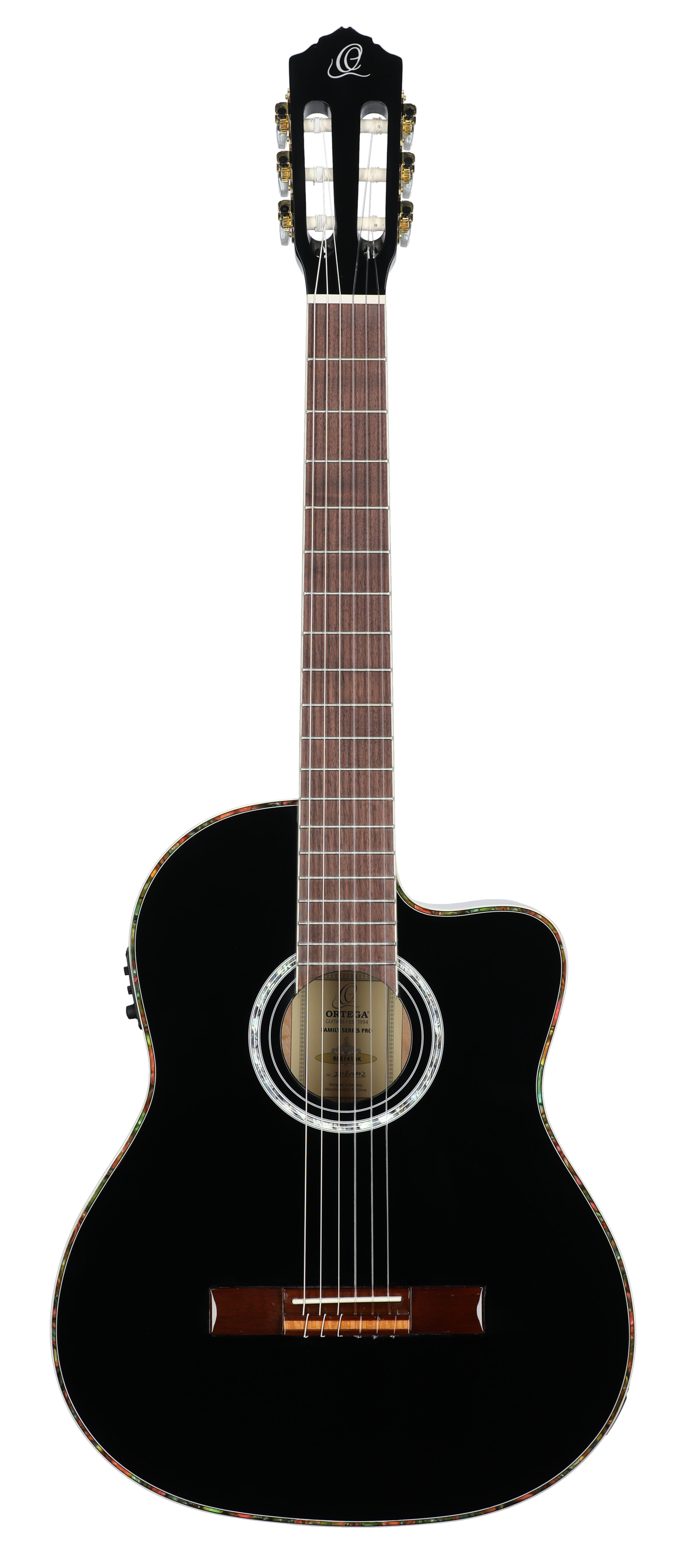Ortega RCE141 Nylon String Acoustic Electric Black