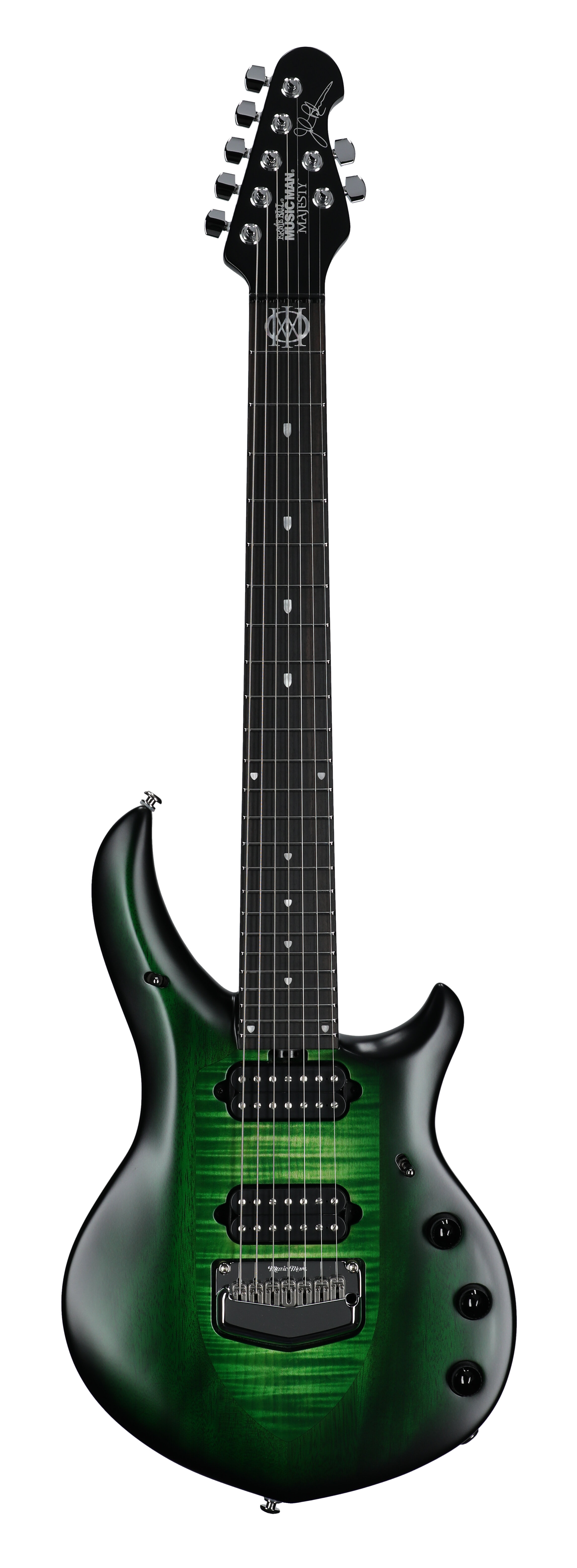 Music Man Majesty 7 EG WB Gravity Green -  Ernie Ball Music Man, 618-J10-50-00-MB-CR