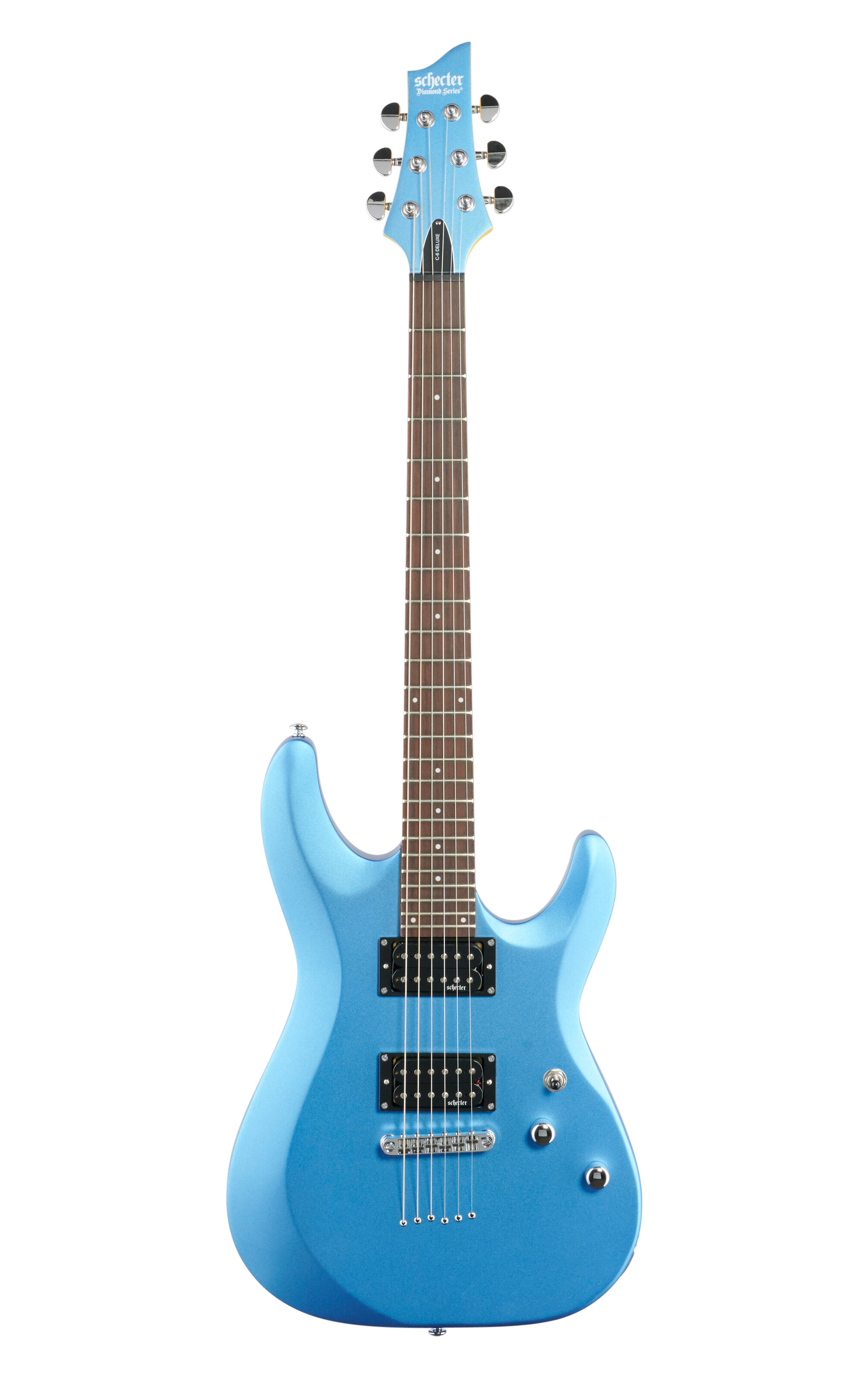 Schecter C6 Deluxe Elec Gtr Satin Met Lt Blue -  431