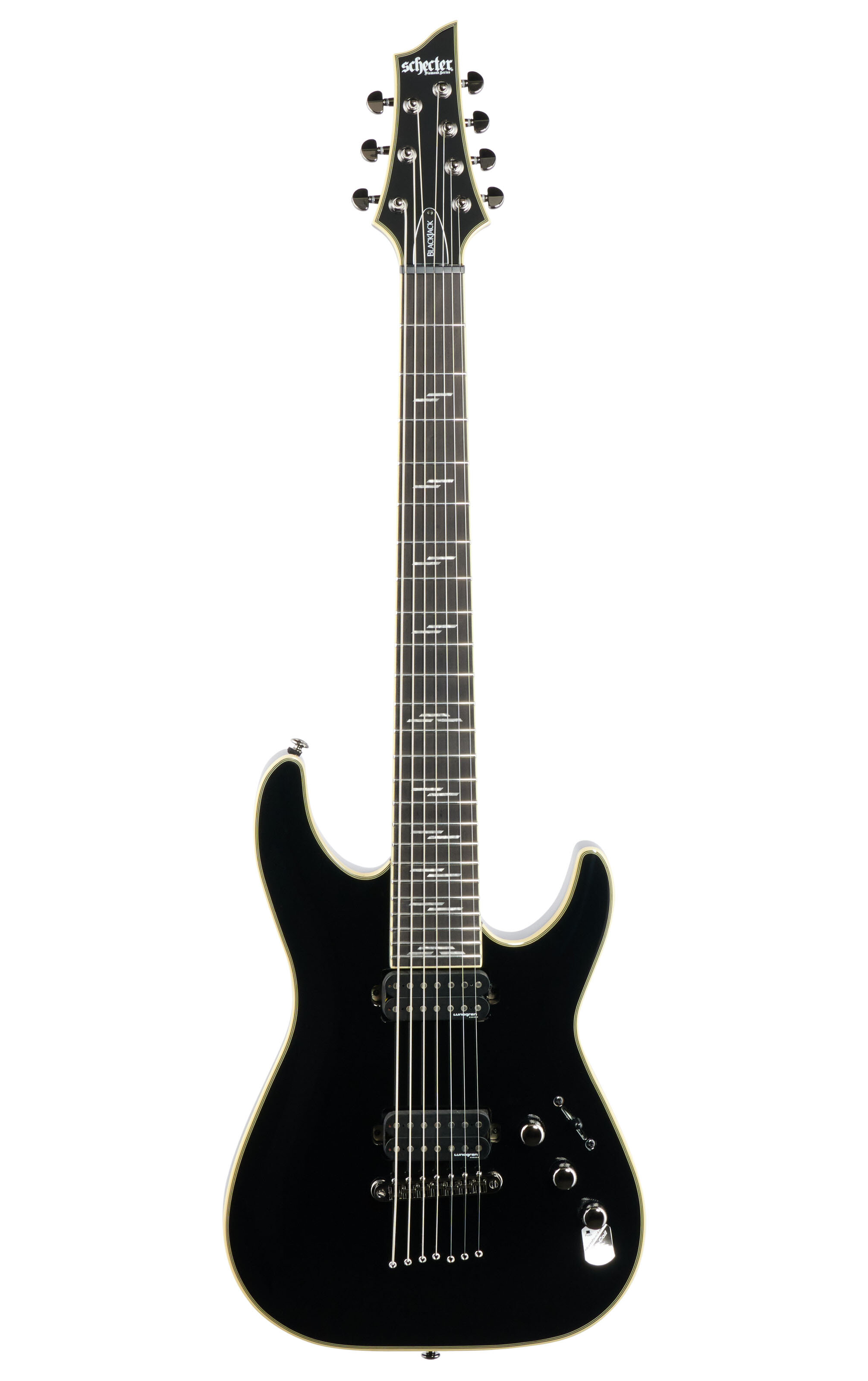 Schecter C-7 Blackjack Electric Guitar Gloss Black -  2564