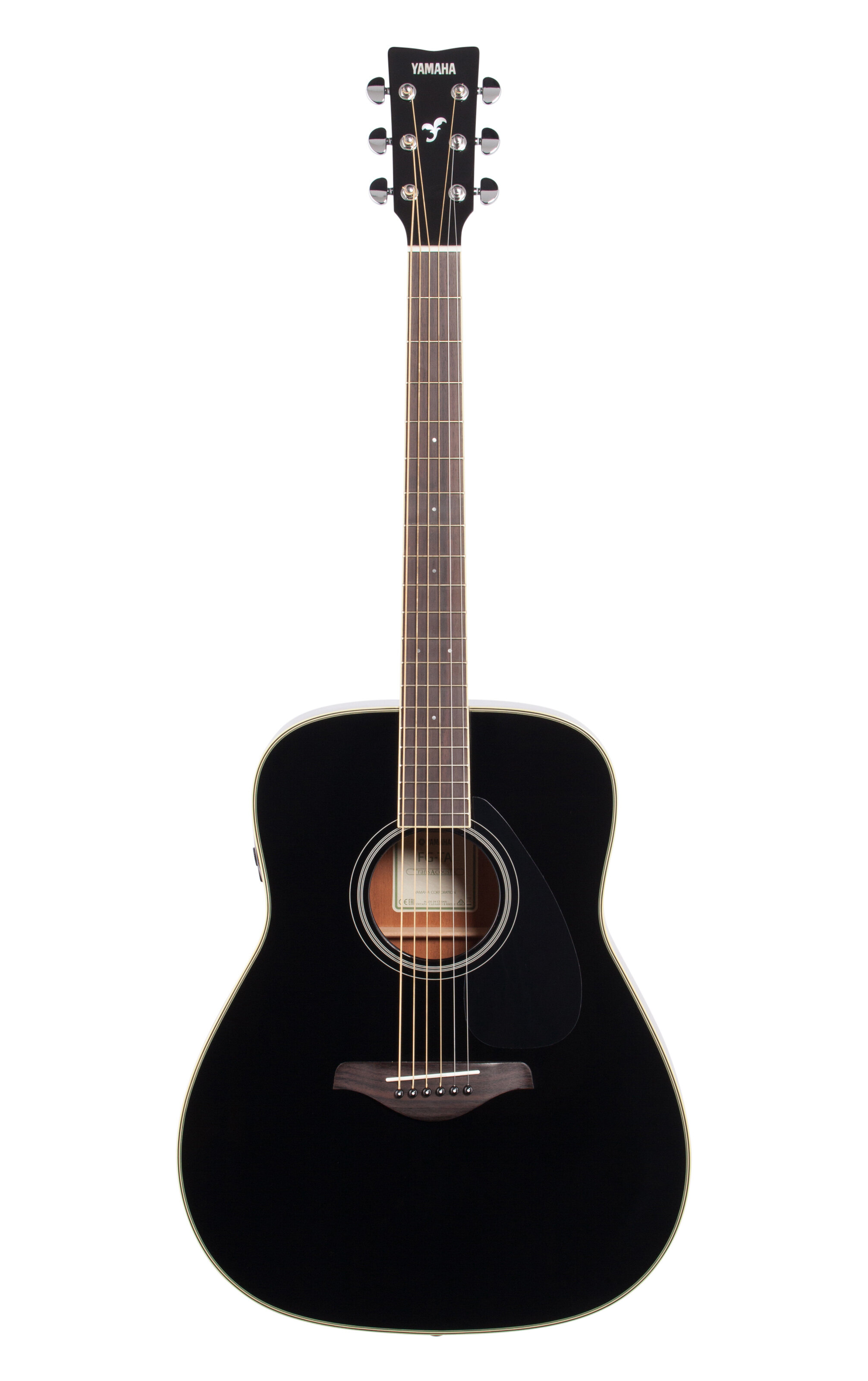 Yamaha FGTA Dreadnought Transacoustic Black