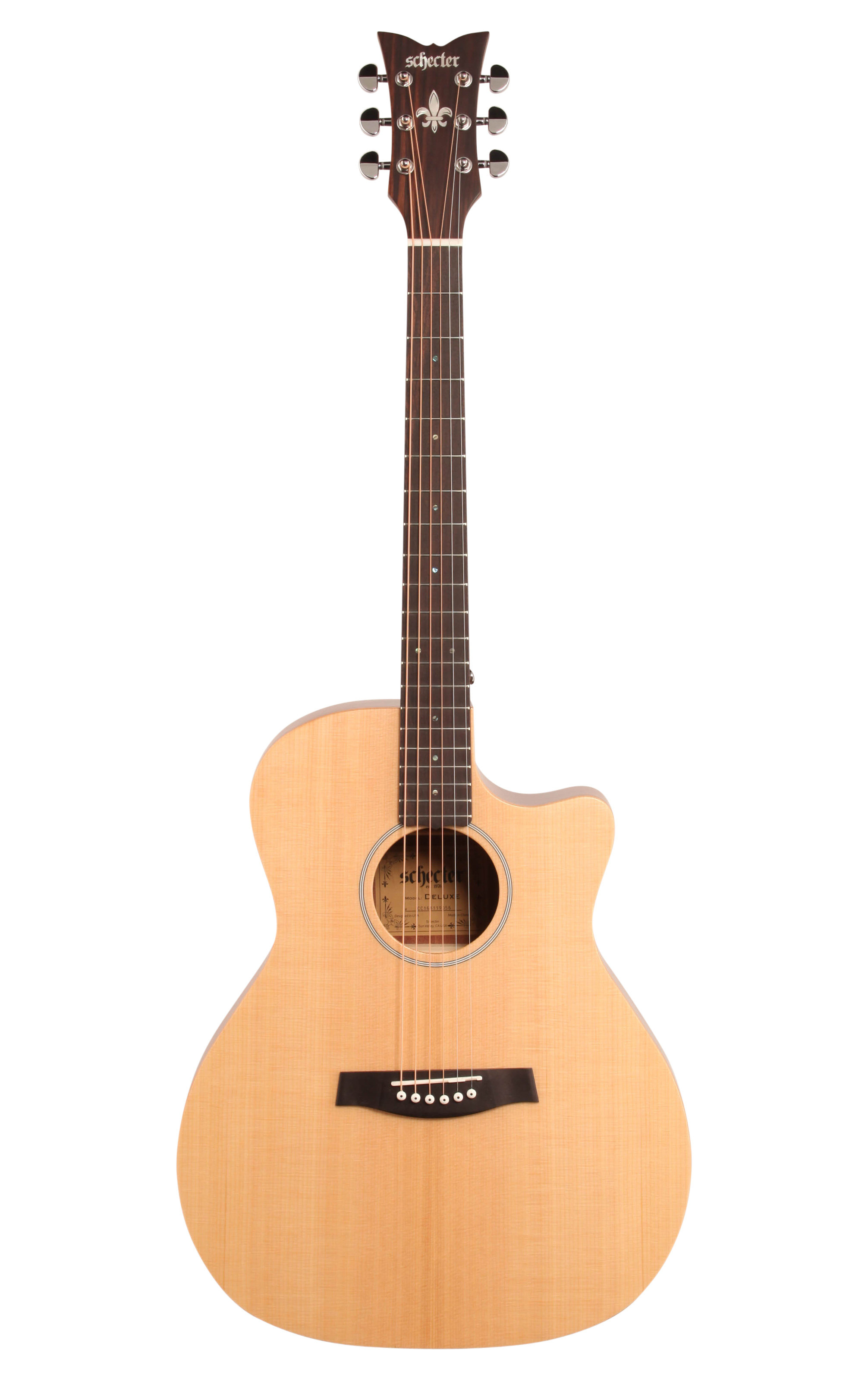 Schecter Deluxe Acoustic Guitar Natural Satin -  3715