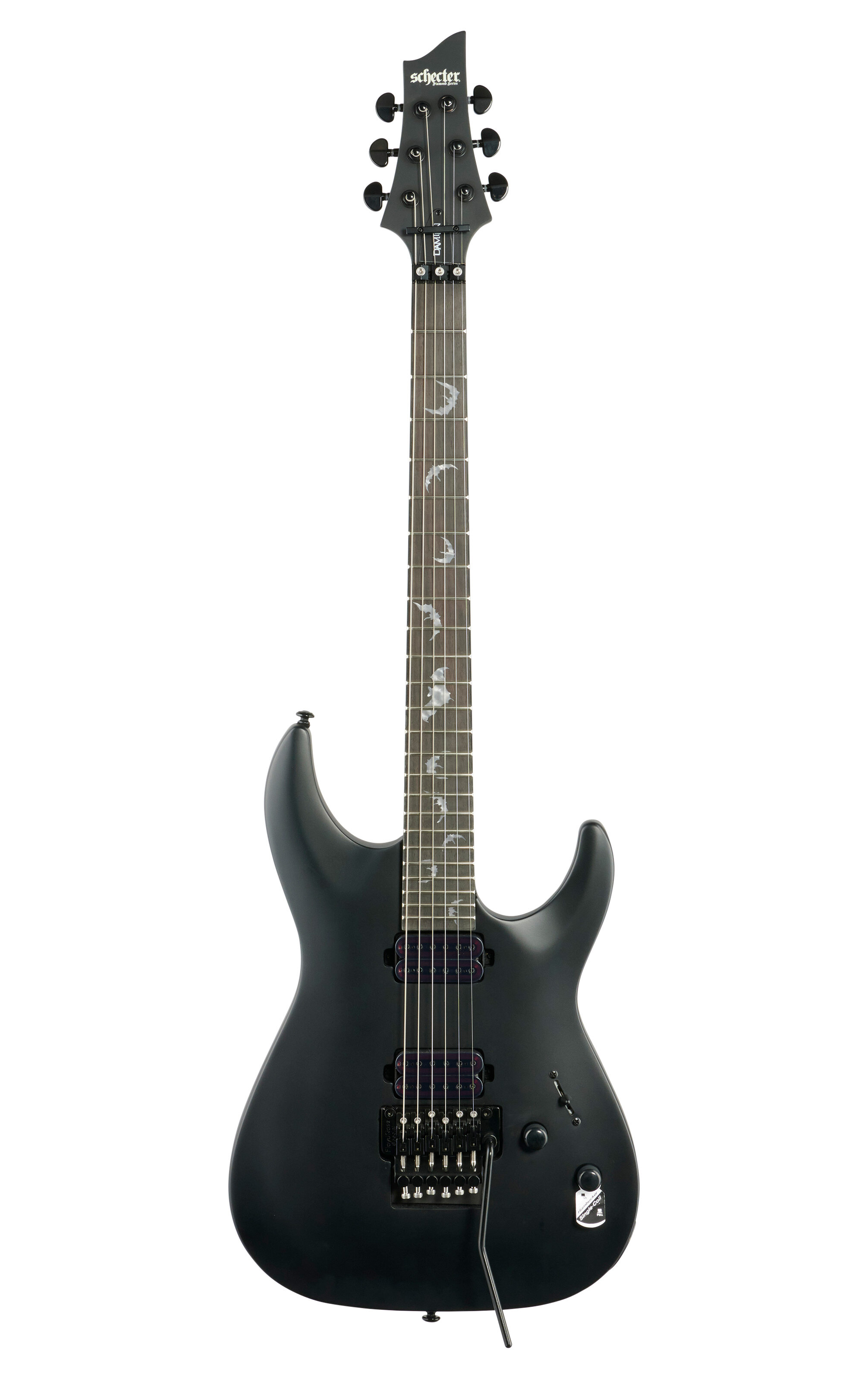 Schecter Damien-6FR Electric Guitar Satin Black -  2471