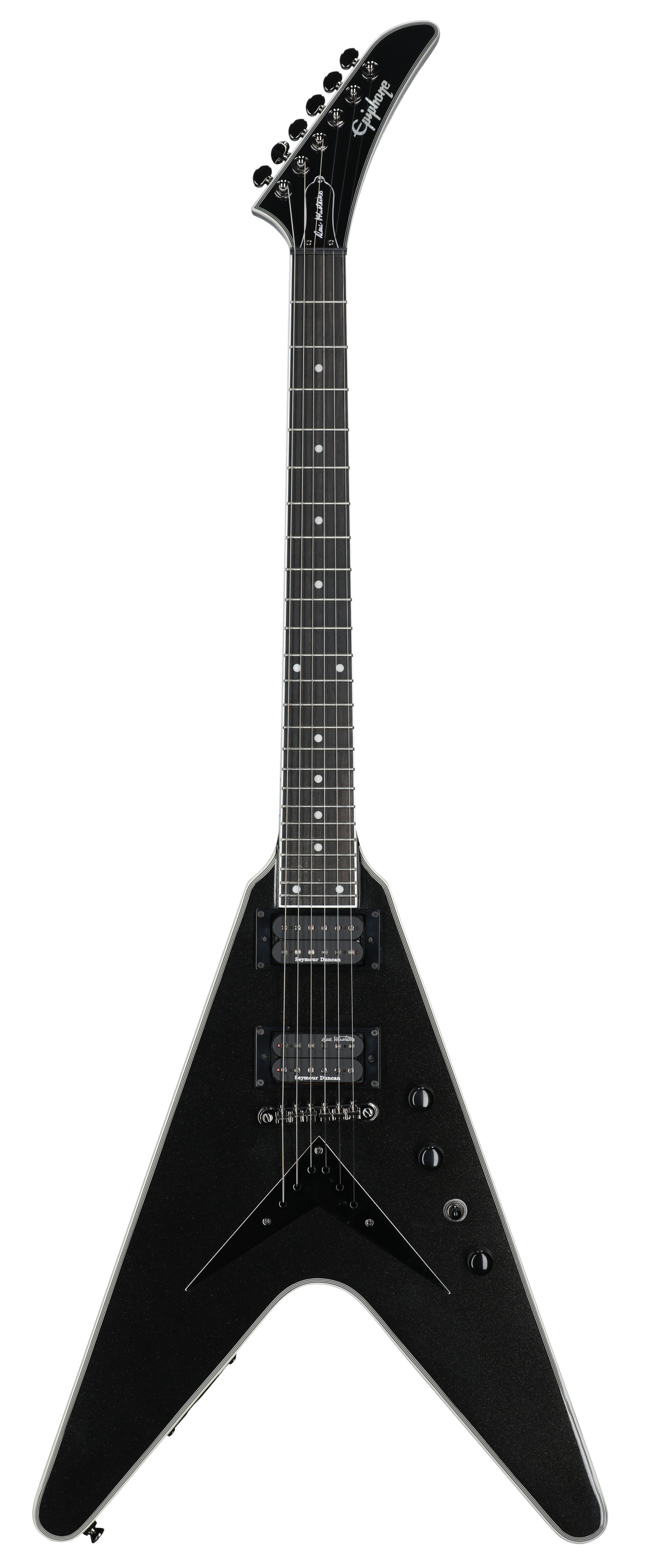 Epiphone Dave Mustaine Flying V Cust Blk Metal WC