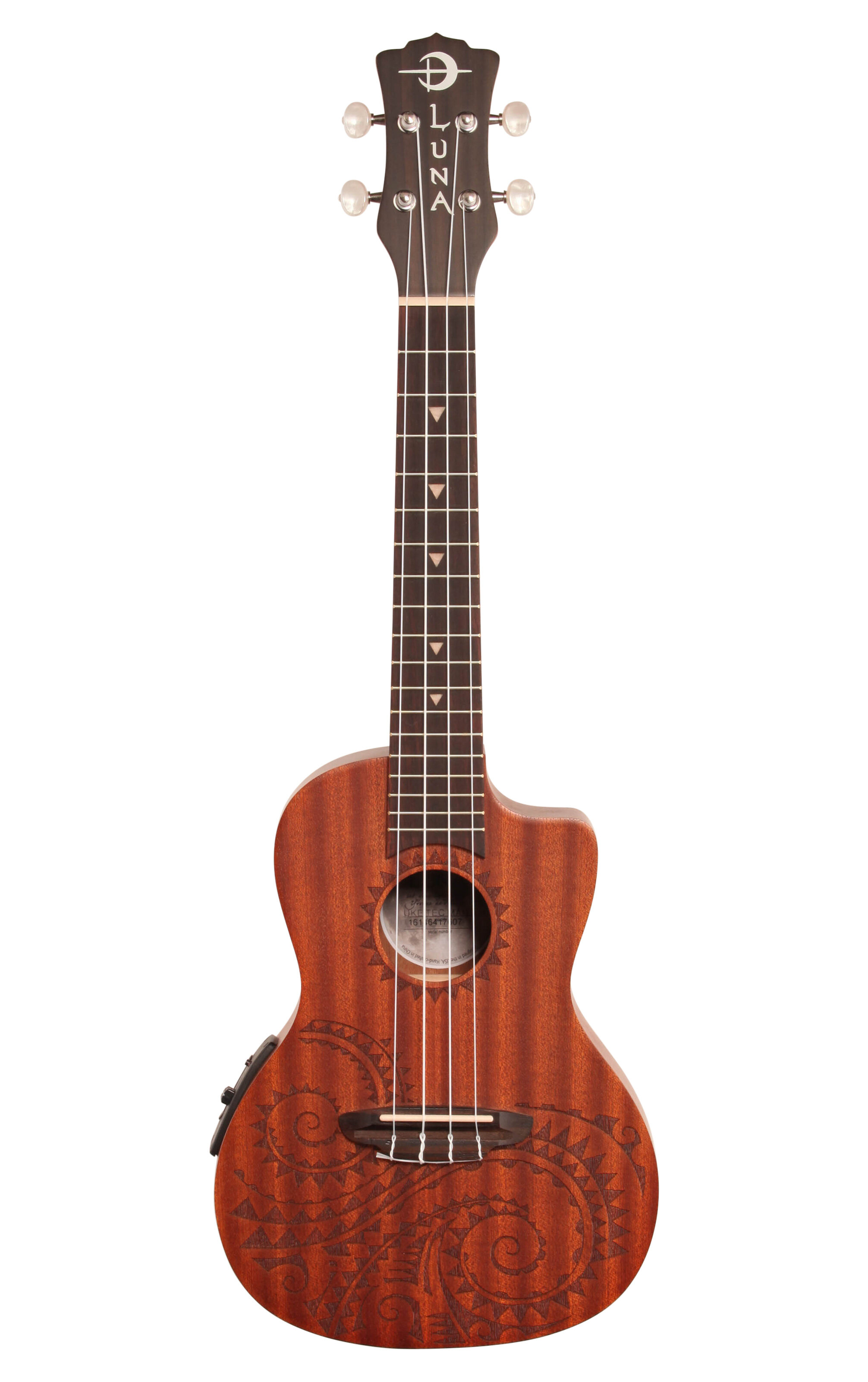 Luna Tattoo Acoustic Electric Concert Ukulele