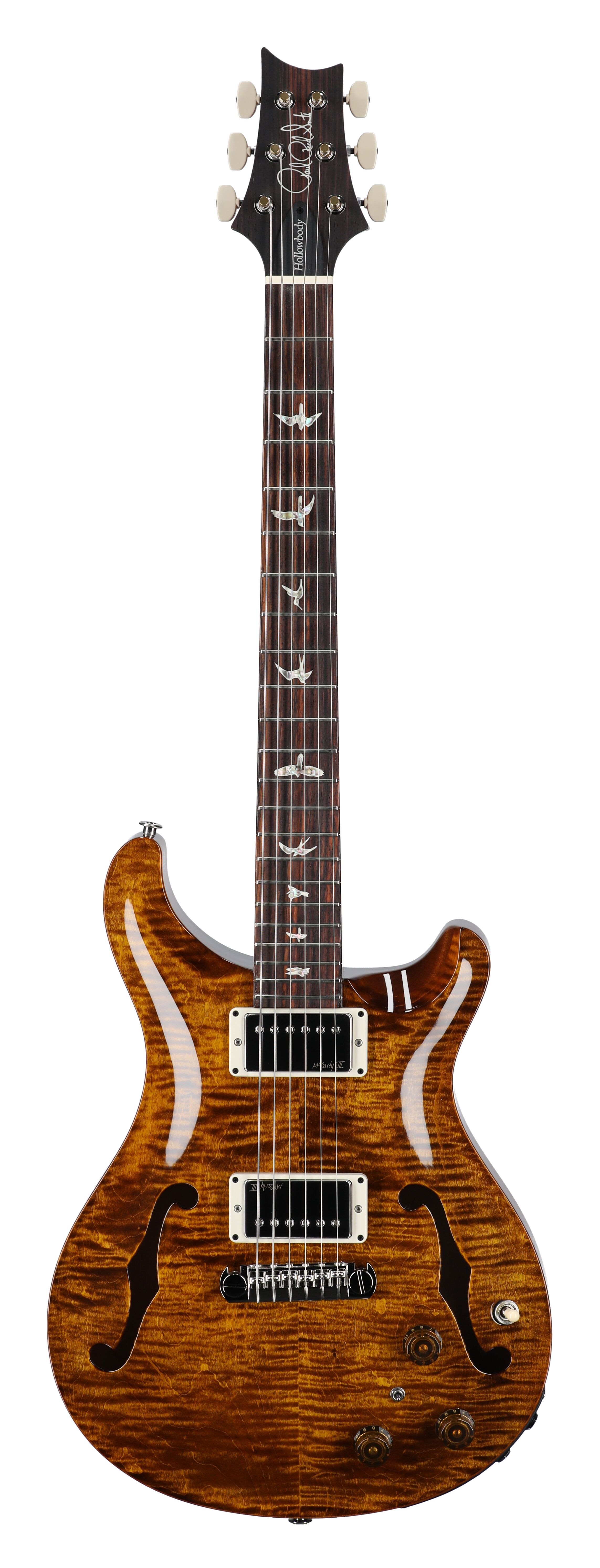 PRS Hollowbody II Piezo Black Gold with Case