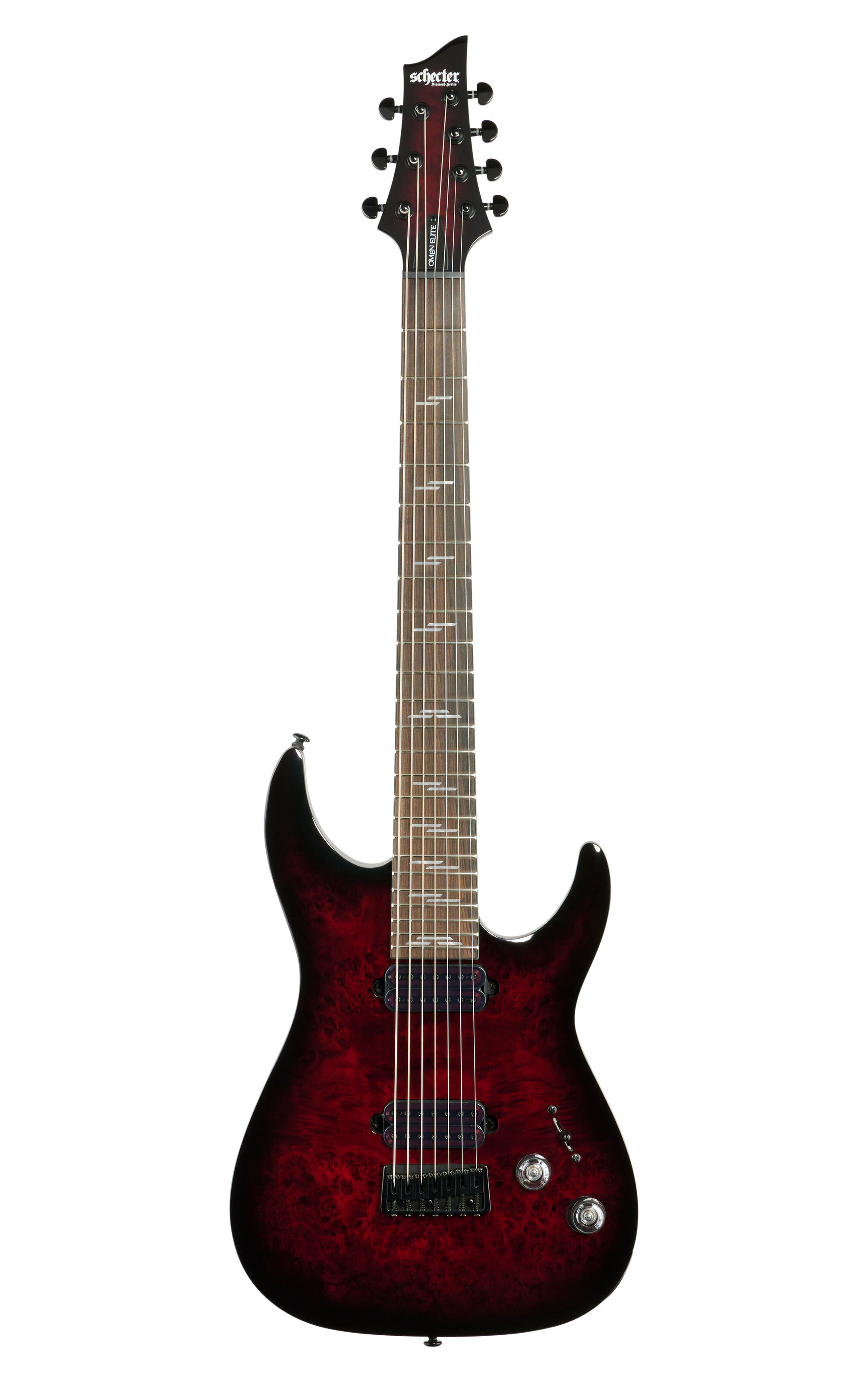 Schecter Omen Elite-7 EG Black Cherry Burst -  2456