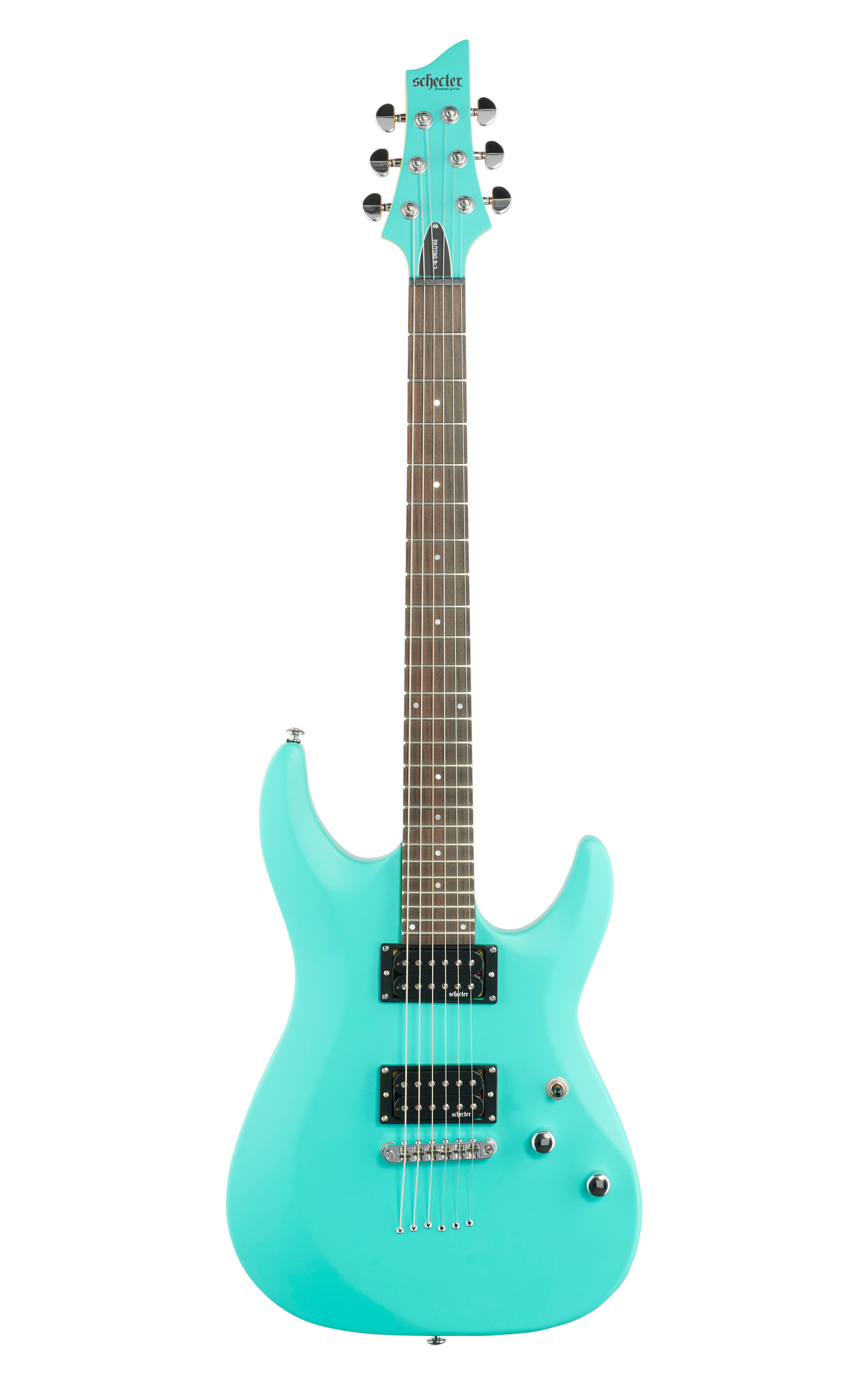 Schecter C-6 Deluxe Electric Guitar Satin Aqua -  428