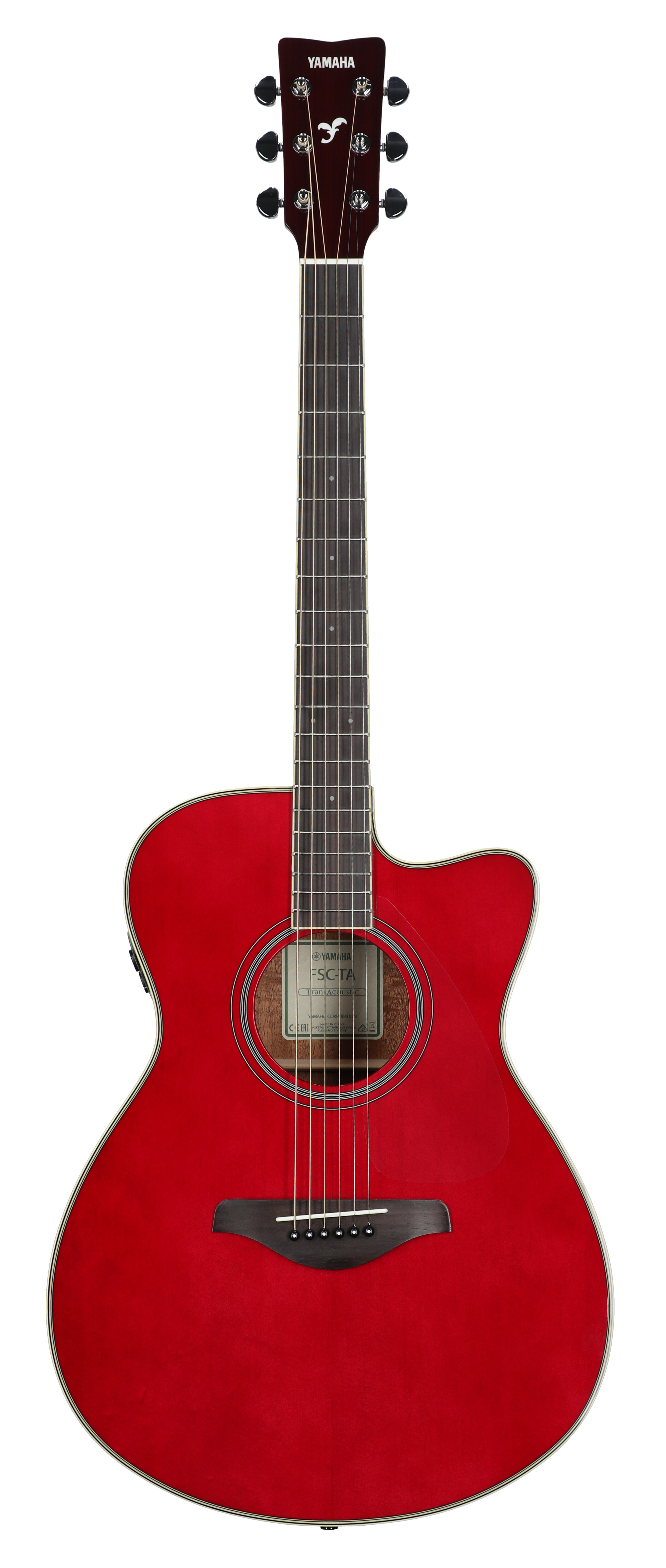 Yamaha FS Cutaway Trans Acoustic Ruby Red