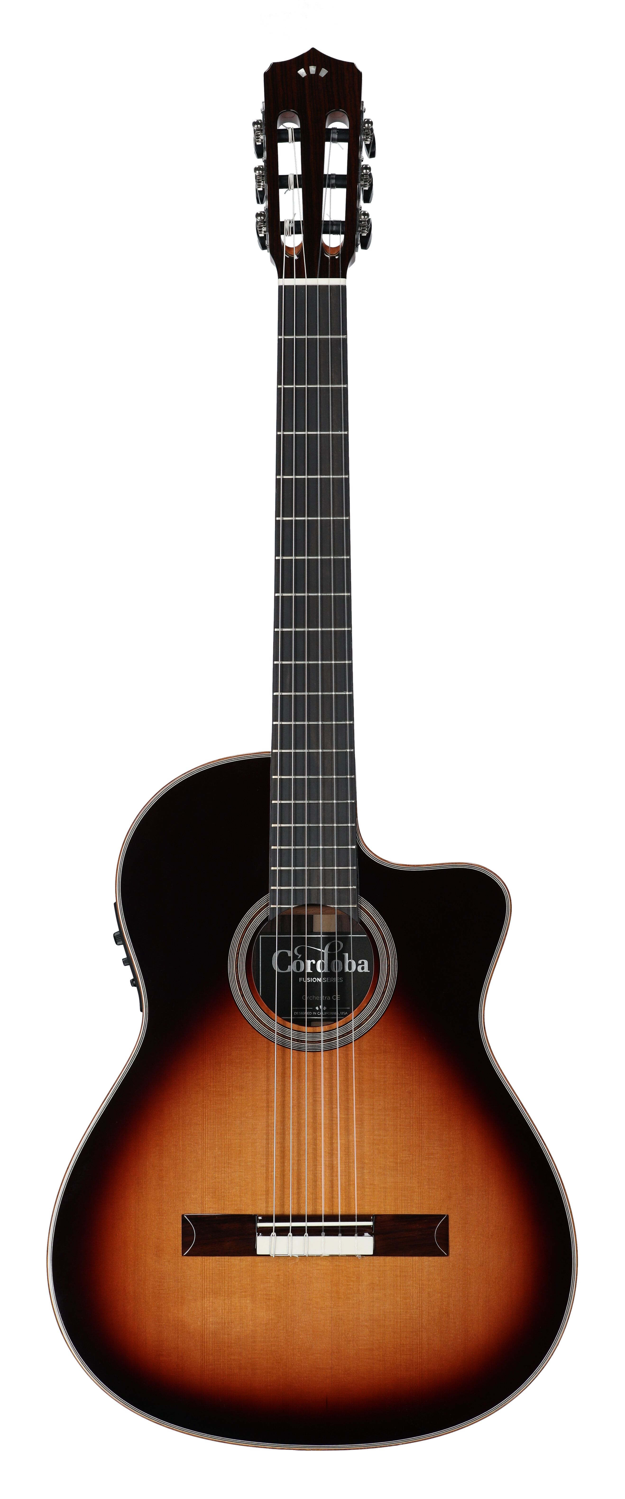 Cordoba Fusion Orchestra CE Teardrop Burst