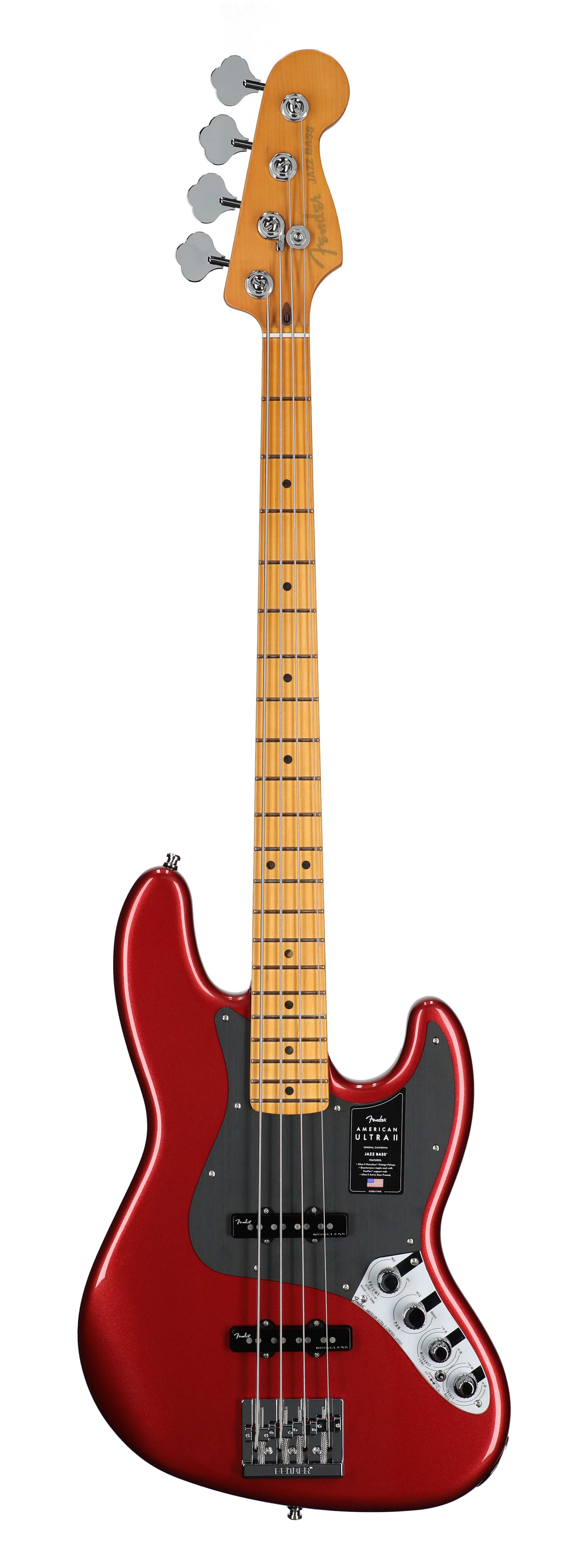 Fender Amer Ultra II Jazz Bass MN Sinister Red WC