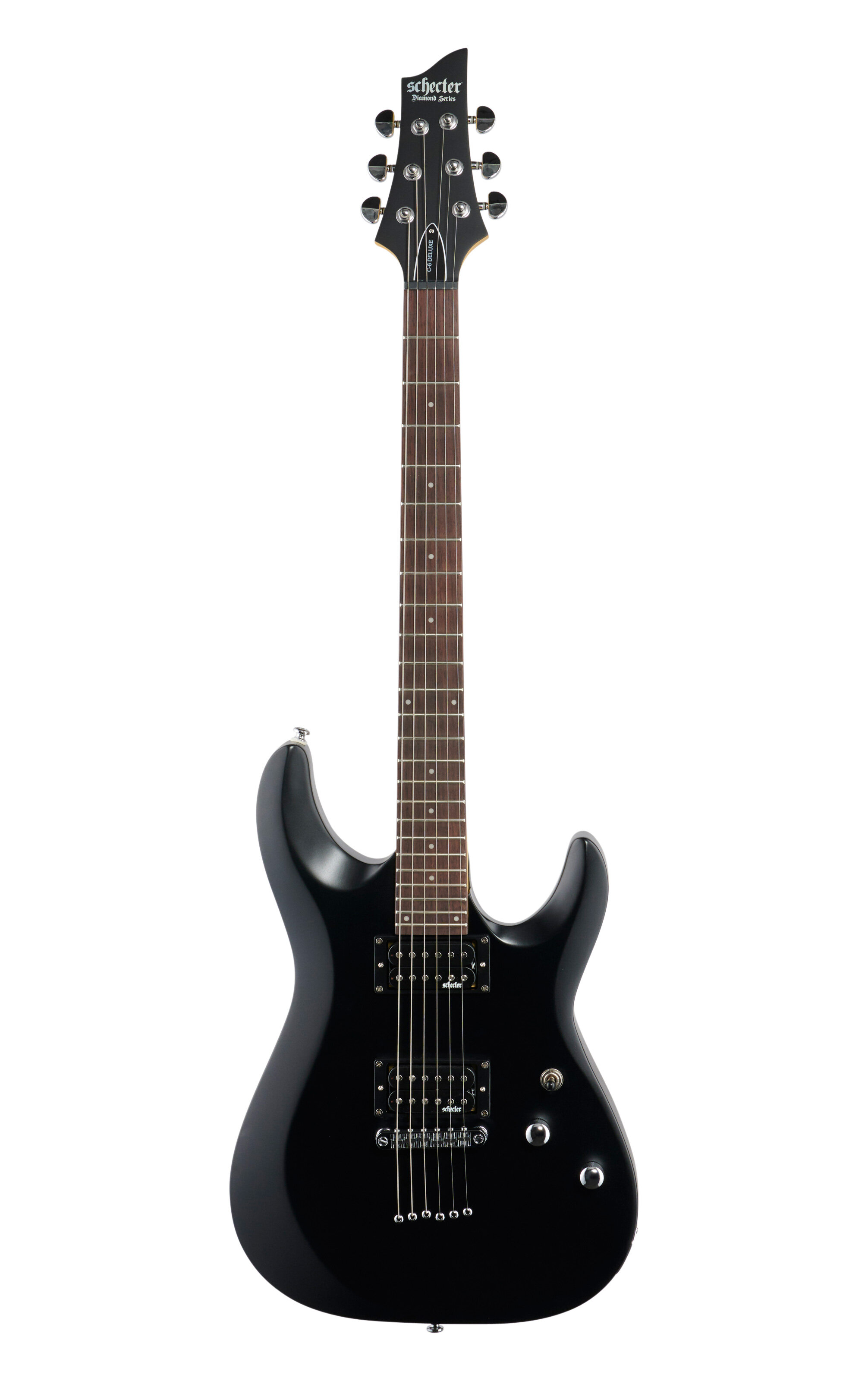 Schecter C6 Deluxe Electric Guitar Satin Black -  430