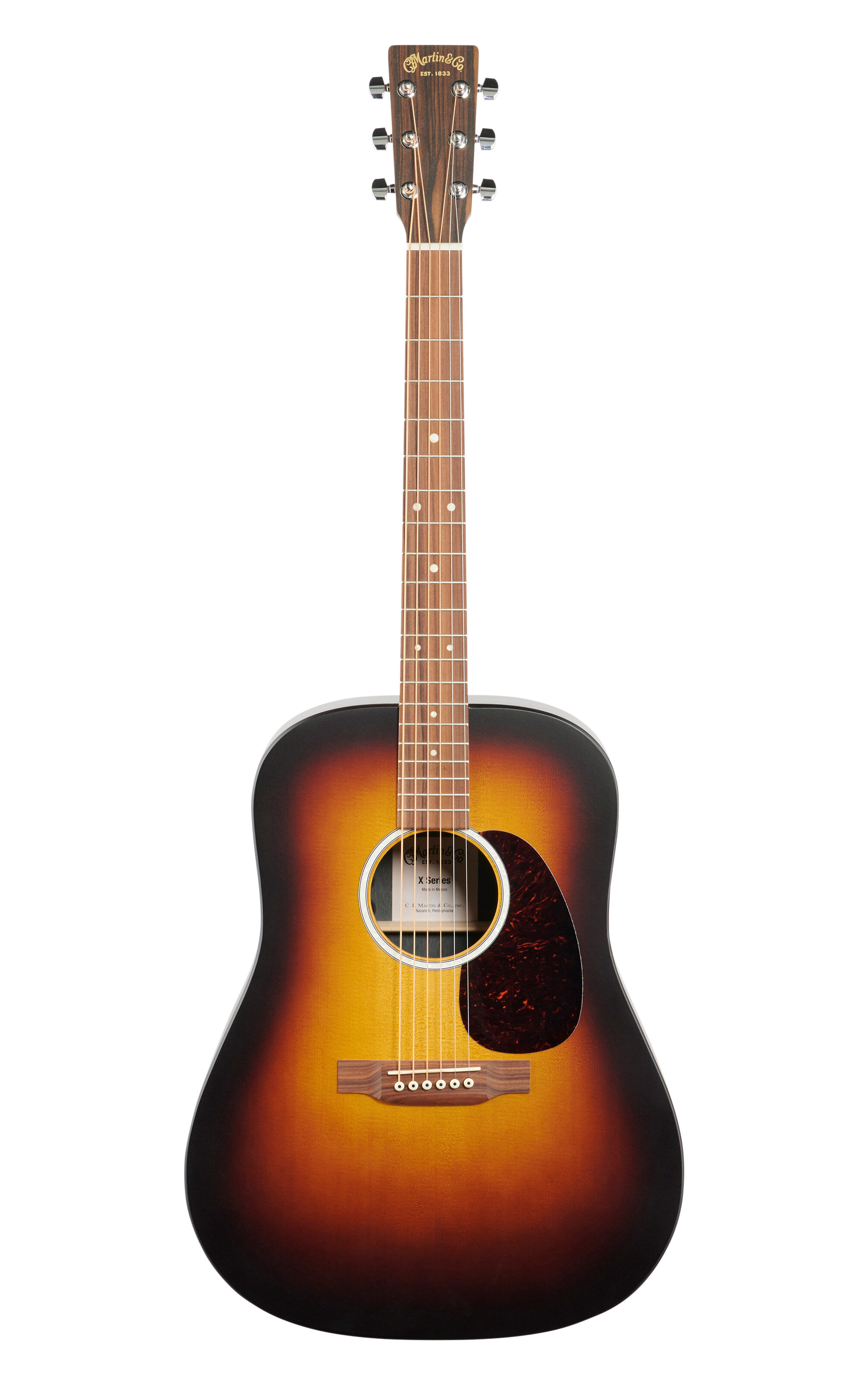 Martin DX2E Acoustic Electric Guitar Sunburst -  11DX2EBURST