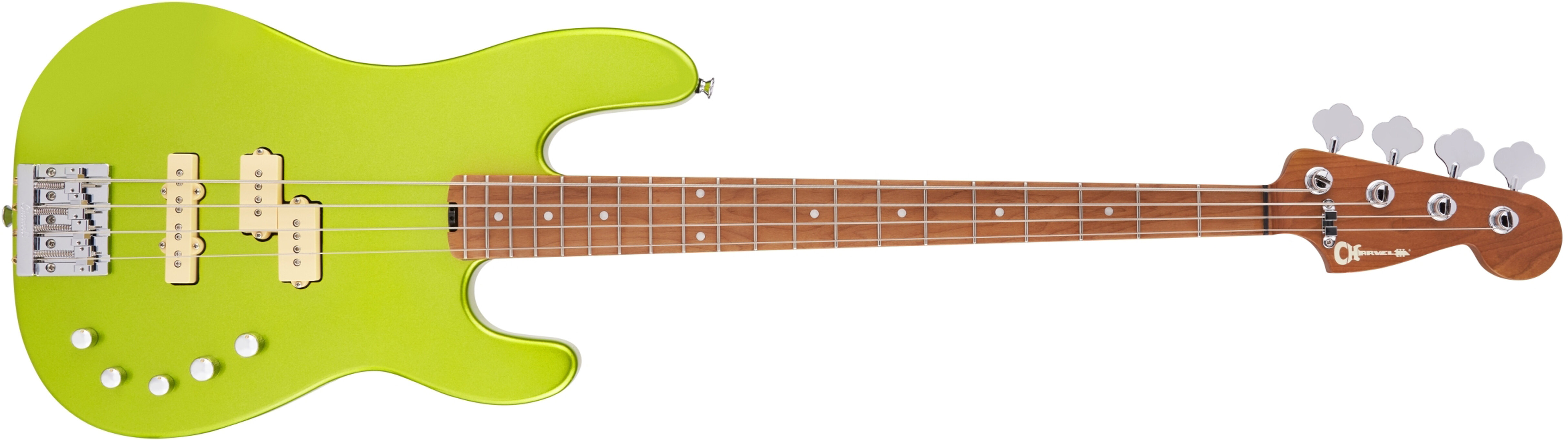 Charvel Pro Mod San Dimas Bass PJ IV Lime Green -  2965068518