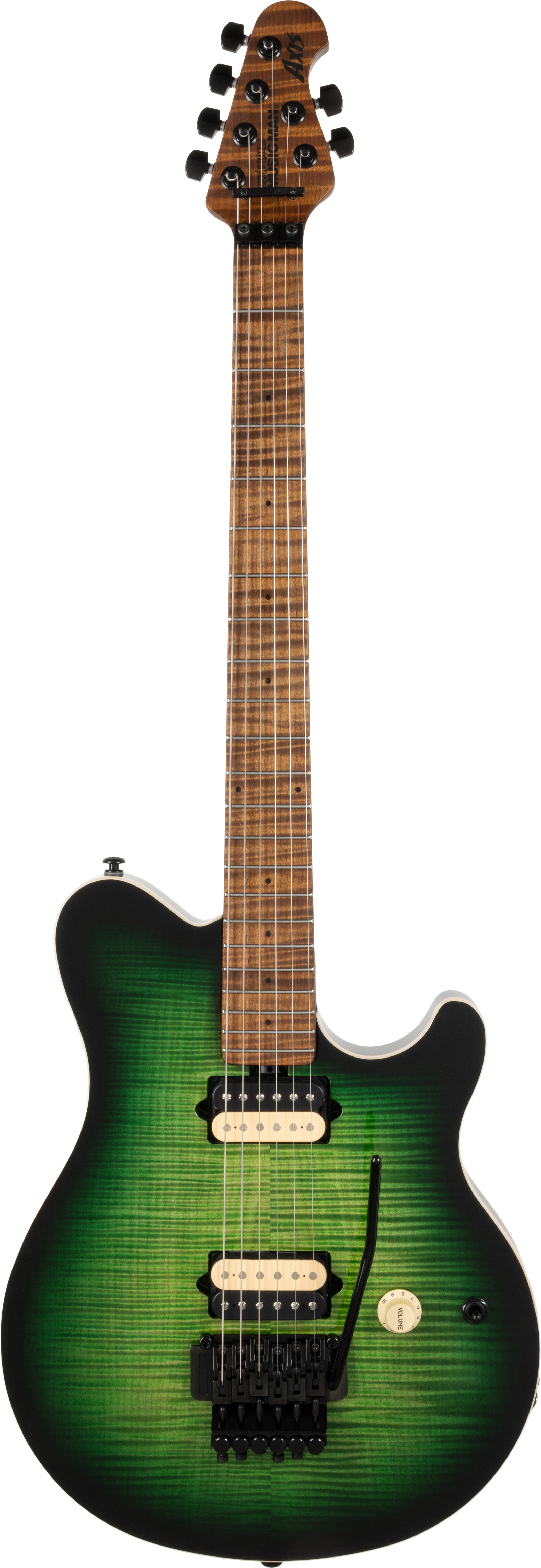 Music Man Axis EG W MONO Matcha Flame -  Ernie Ball Music Man, 300-DTF-R1-00-MB-BM