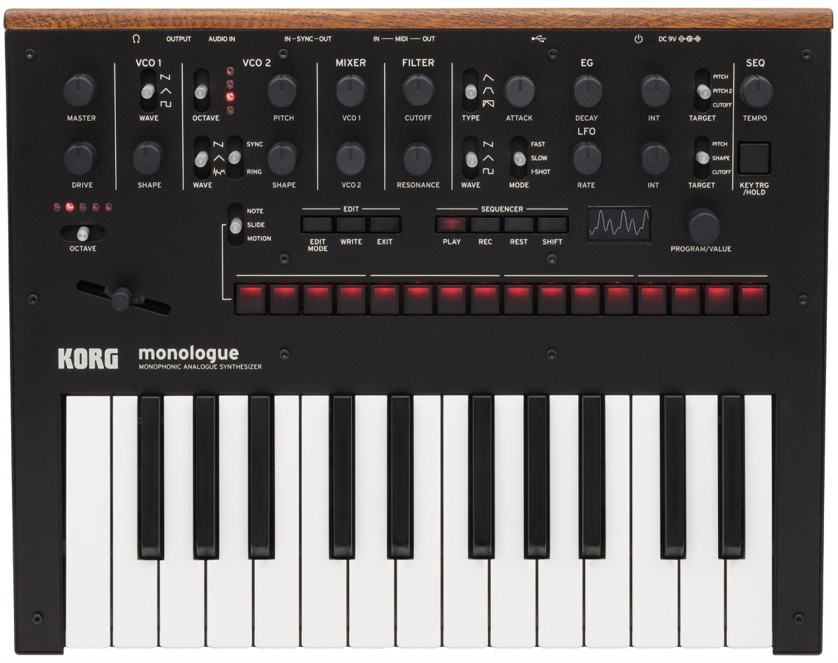 Korg Monologue Analog Synthesizer in Black -  MONOLOGUEBK