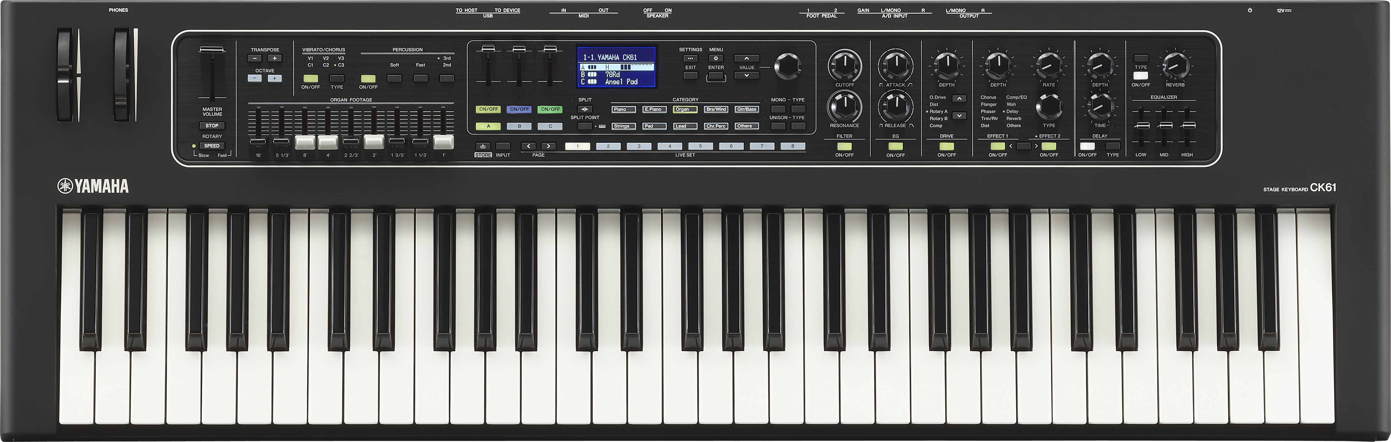 Yamaha CK61 61 Key Stage Performance Keyboard